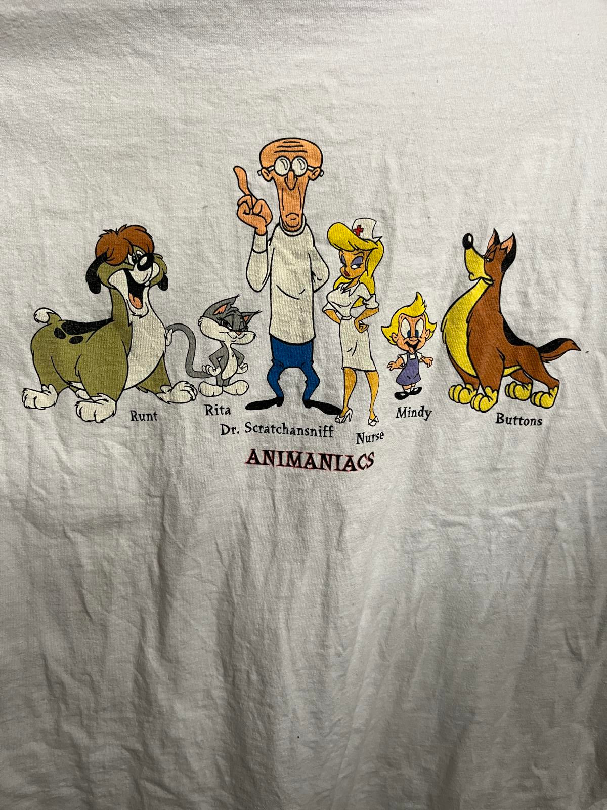 T-shirt vintage Animaniacs 1993, t-shirt promotionnel avec les personnages de la série TV - L
