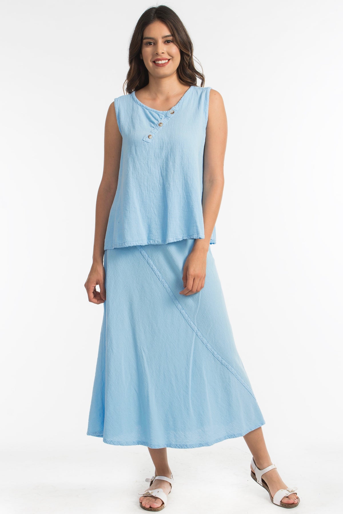Ally Cotton Gauze Resort Skirt
