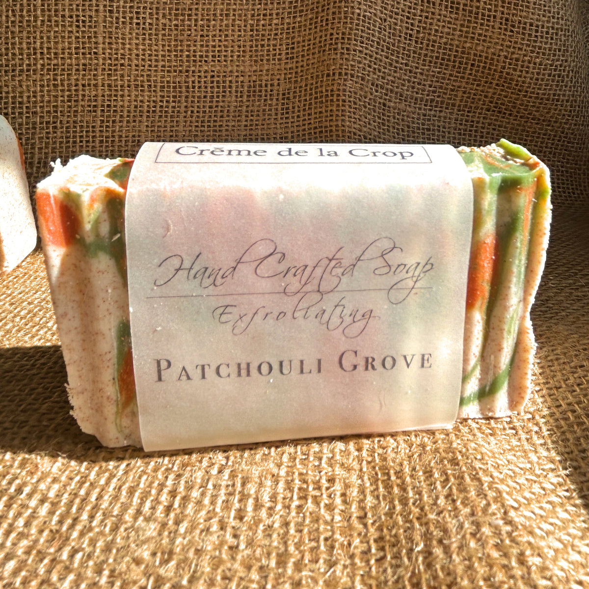 Patchouli Grove Exfoliating Bar Soap with Walnut Shells
