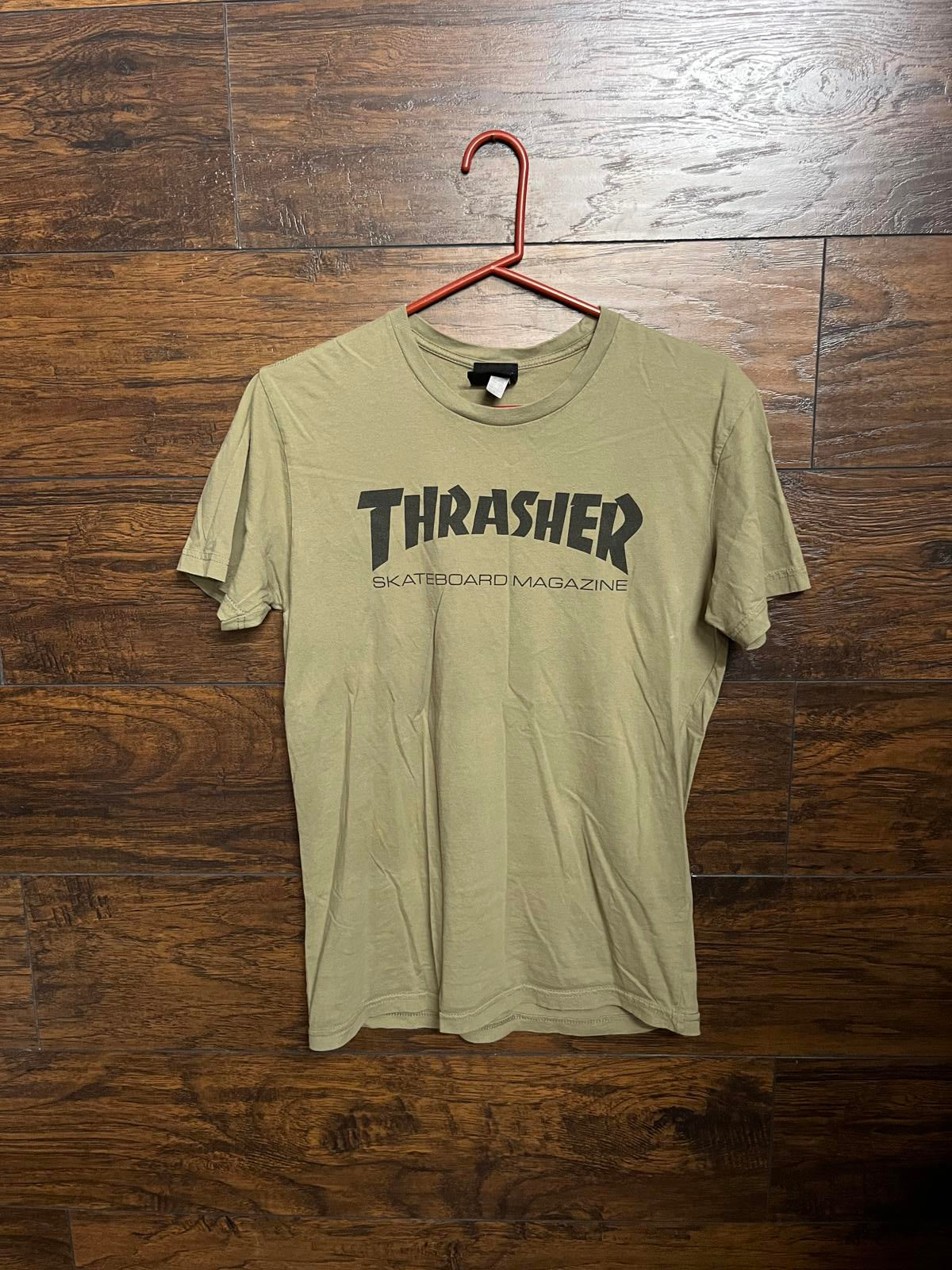 T-shirt Thrasher Skateboard Magazine - Vert militaire - S