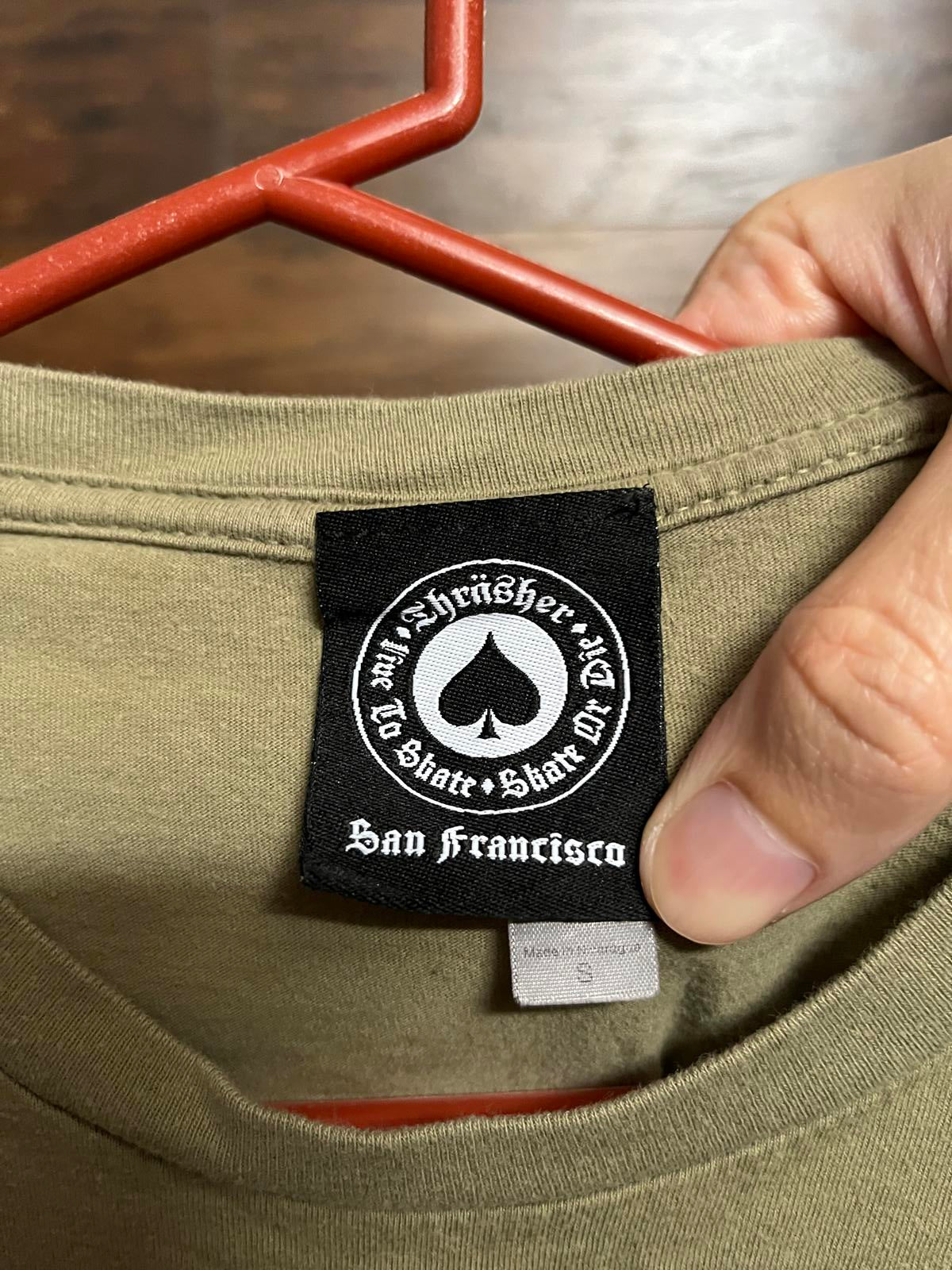 T-shirt Thrasher Skateboard Magazine - Vert militaire - S