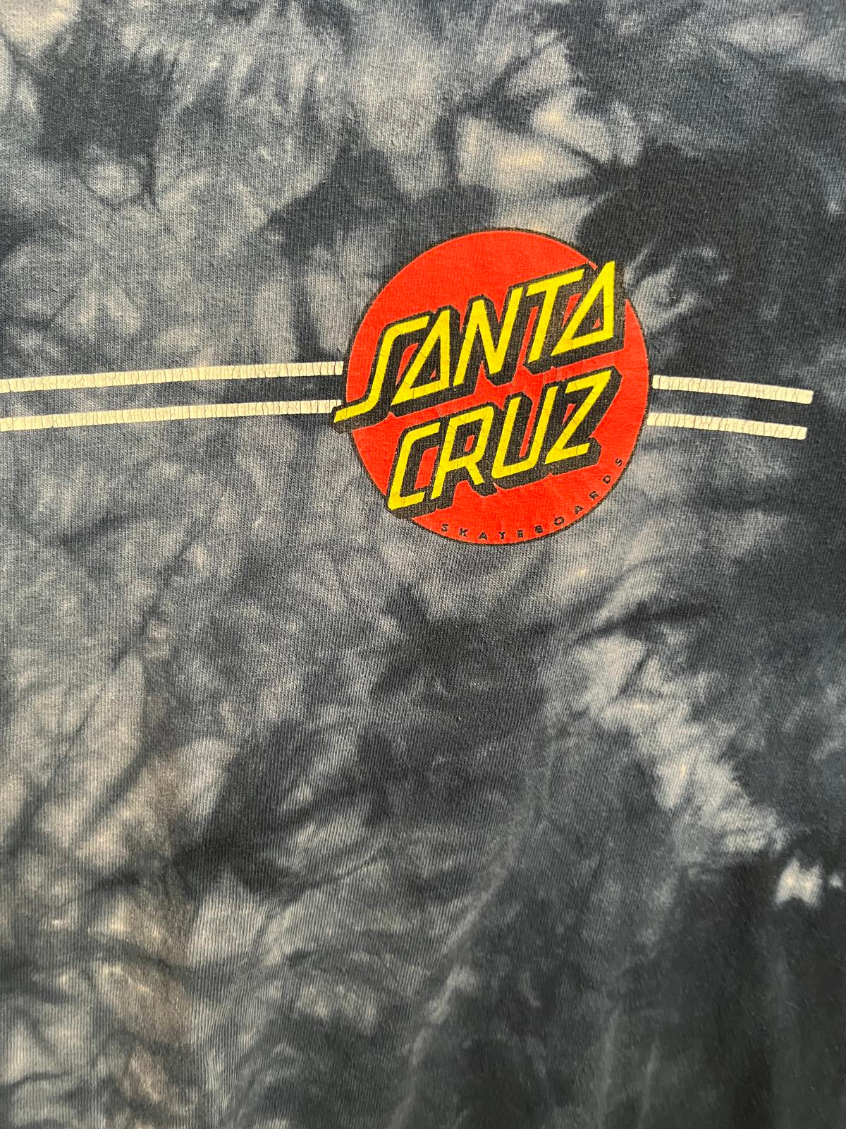 Faded Santa Cruz Dot Tie Dye T-shirt - Skate Tee -M