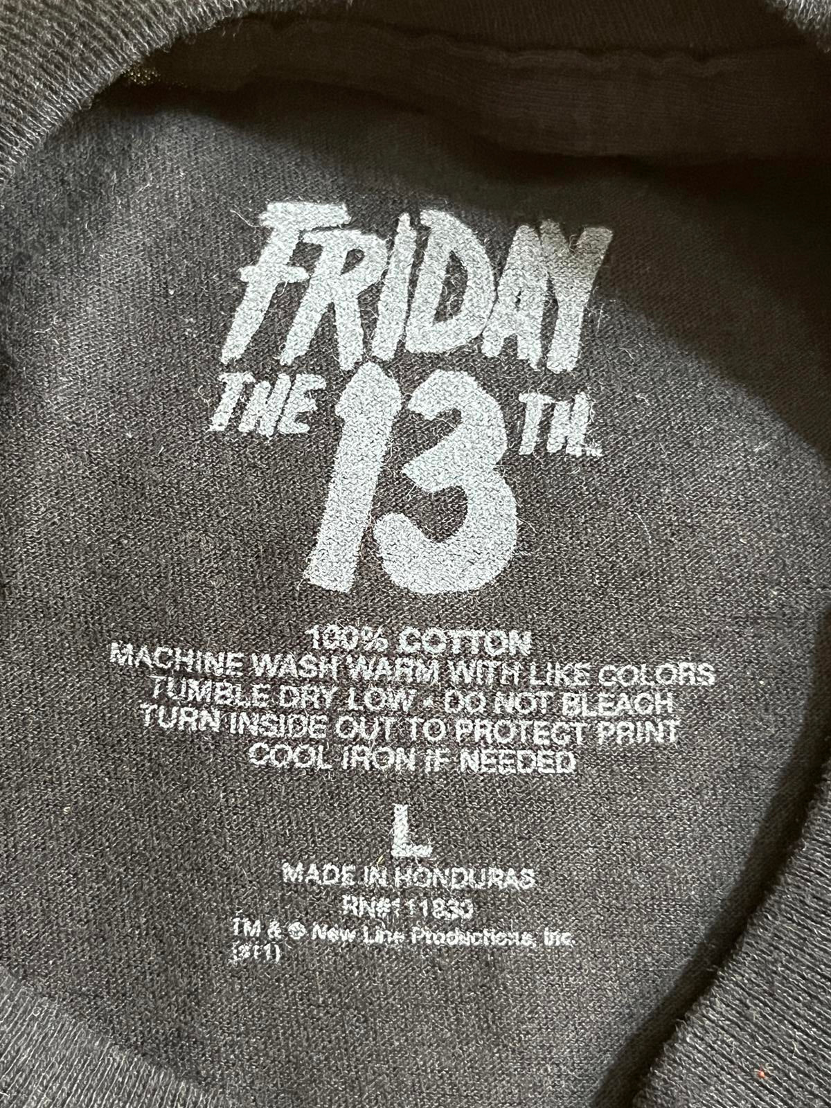 T-shirt vintage du film Vendredi 13 avec masque de gardien de Jason - L