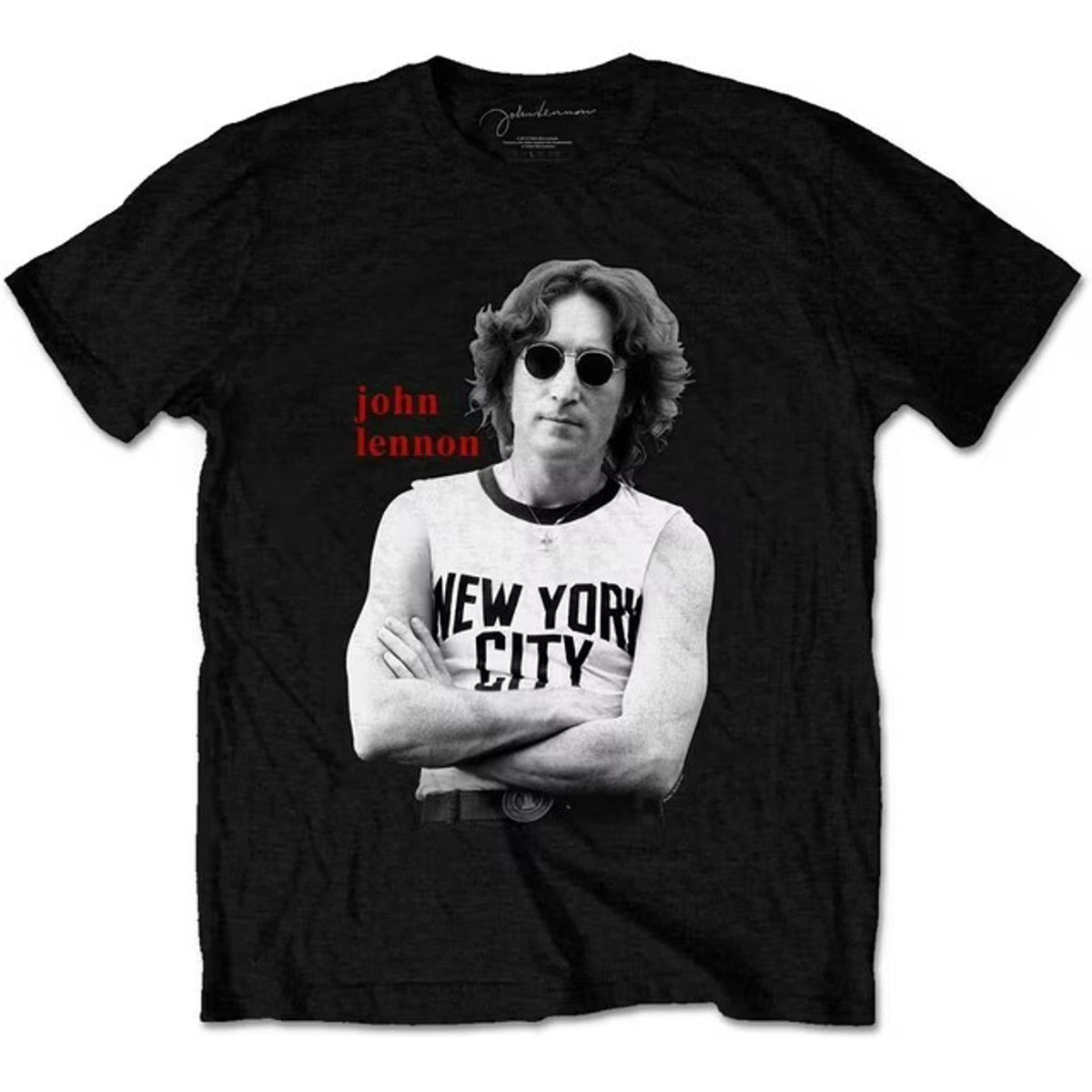T-shirt moderne John Lennon New York City - T-shirt NYC Lennon The Beatles - Neuf