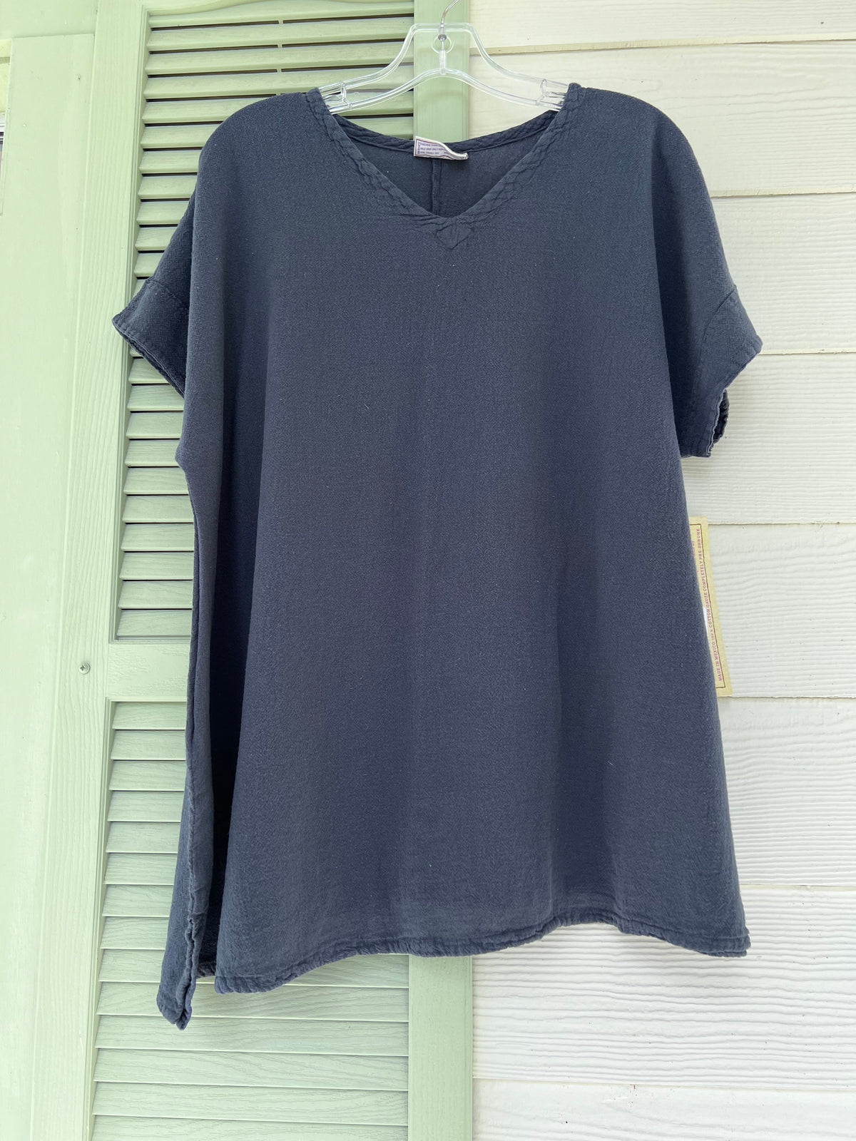 Carla Cotton Gauze Cap-Sleeve V-Neck Top