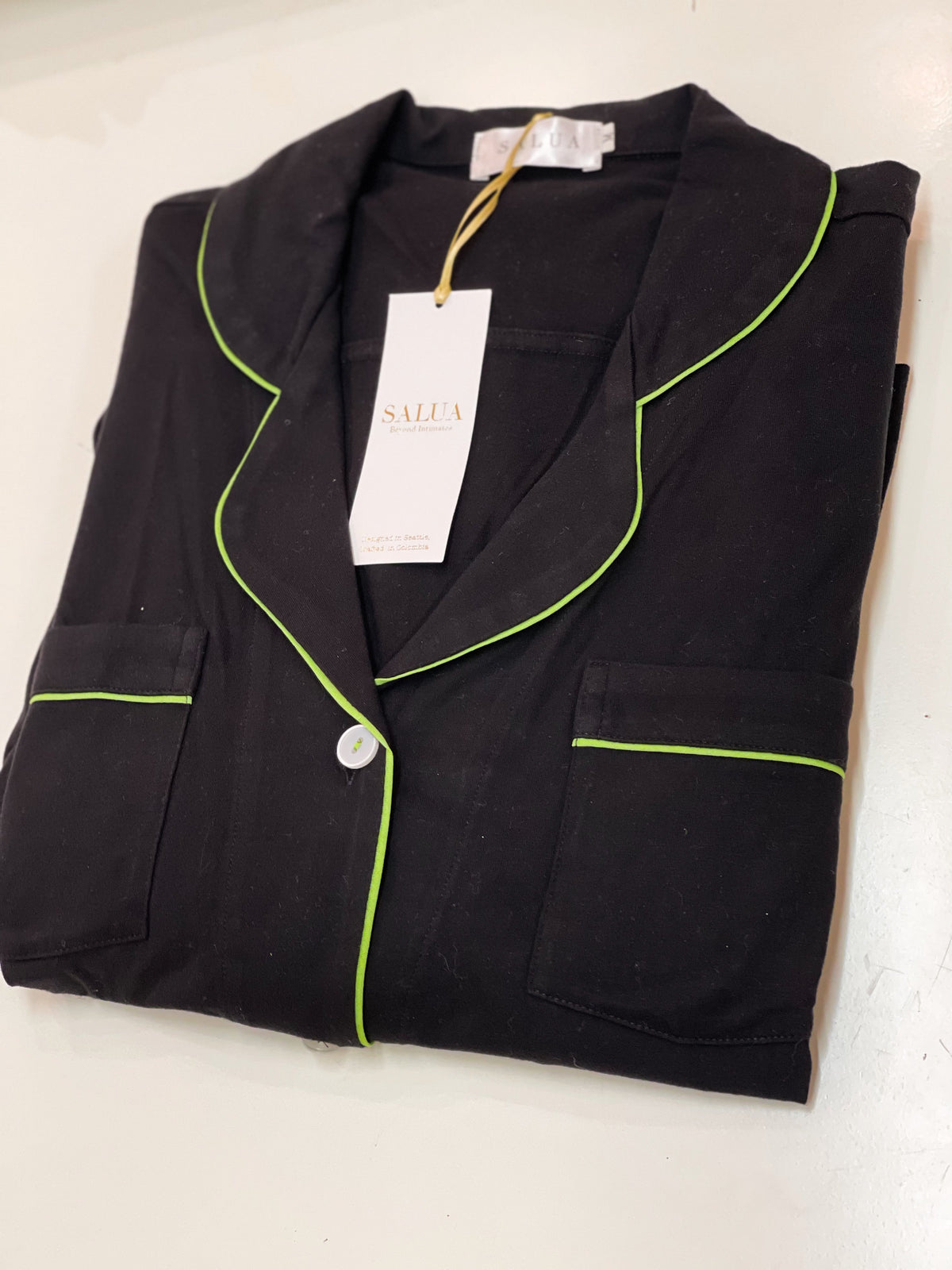 Chemise de nuit longue et luxueuse en coton Pima brossé - Couleurs en édition limitée