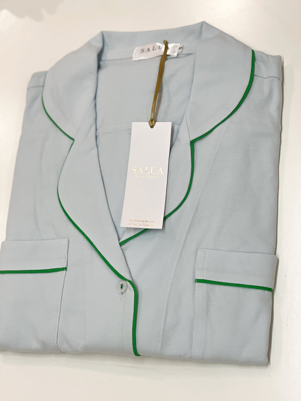 Chemise de nuit longue et luxueuse en coton Pima brossé - Couleurs en édition limitée