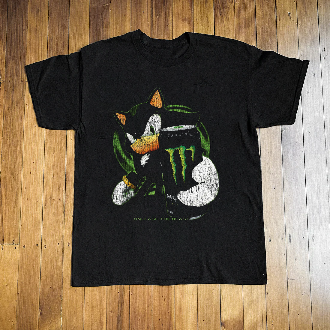 T-shirt noir Scourge X Monster