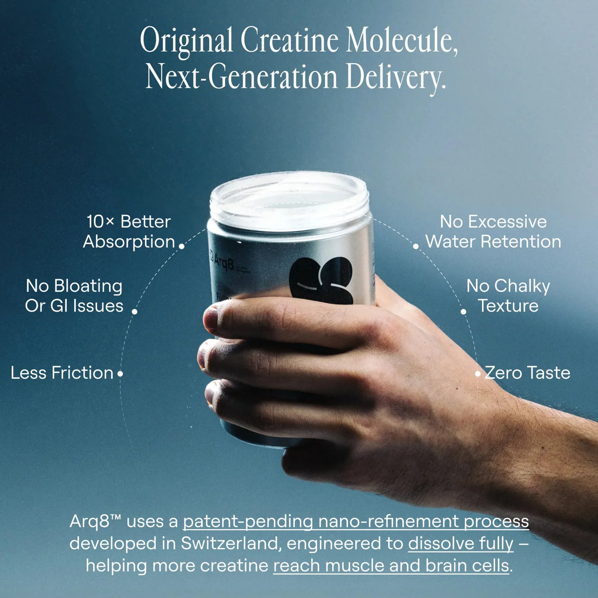 Poudre de créatine monohydrate Arq8™