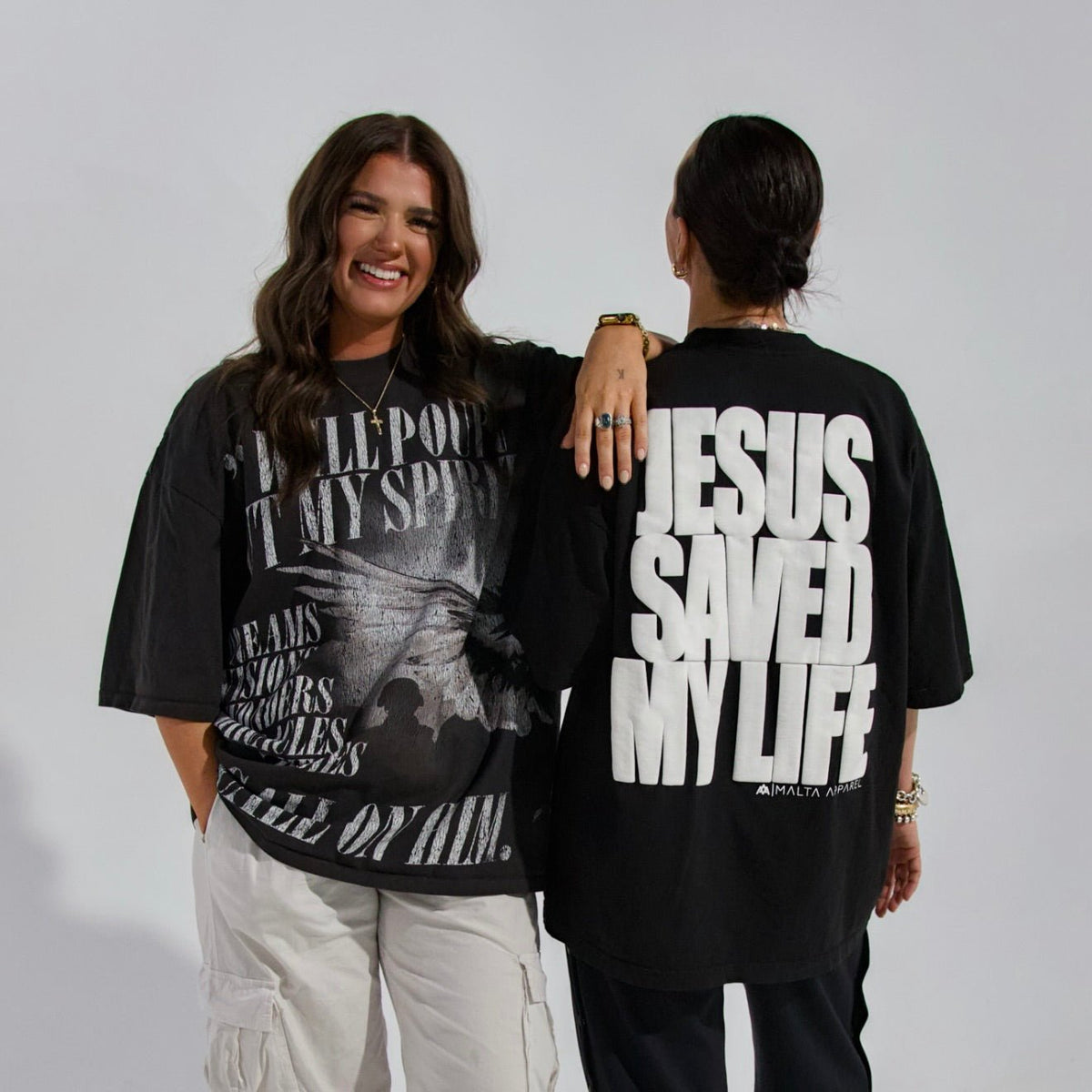 [PRÉCOMMANDE - EXPÉDITION MI-OCTOBRE] Jesus Saved My Life IMPRESSION GONFLANTE - Noir