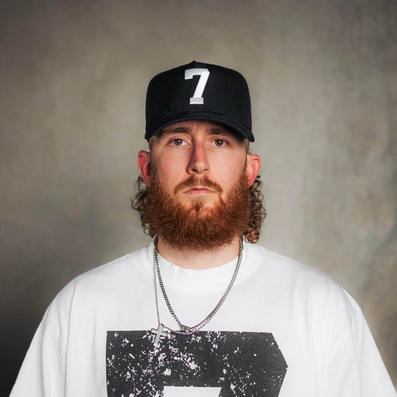 Casquette « 7 » Premium Snapback - Noir/Blanc