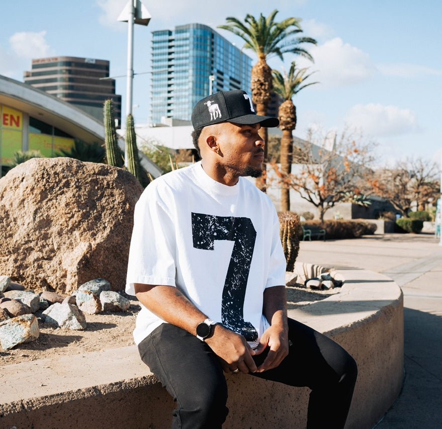 Casquette « 7 » Premium Snapback - Noir/Blanc