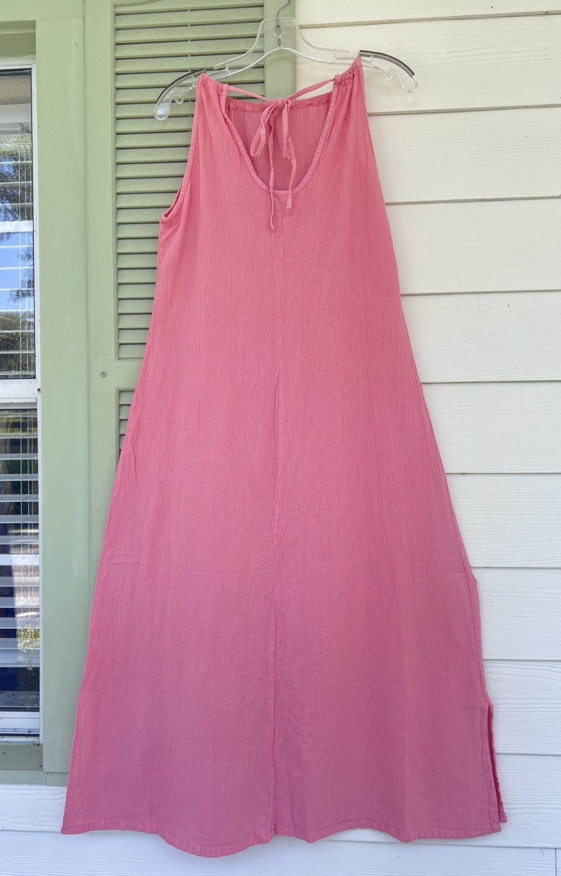 Caterina Cotton Gauze Halter Dress