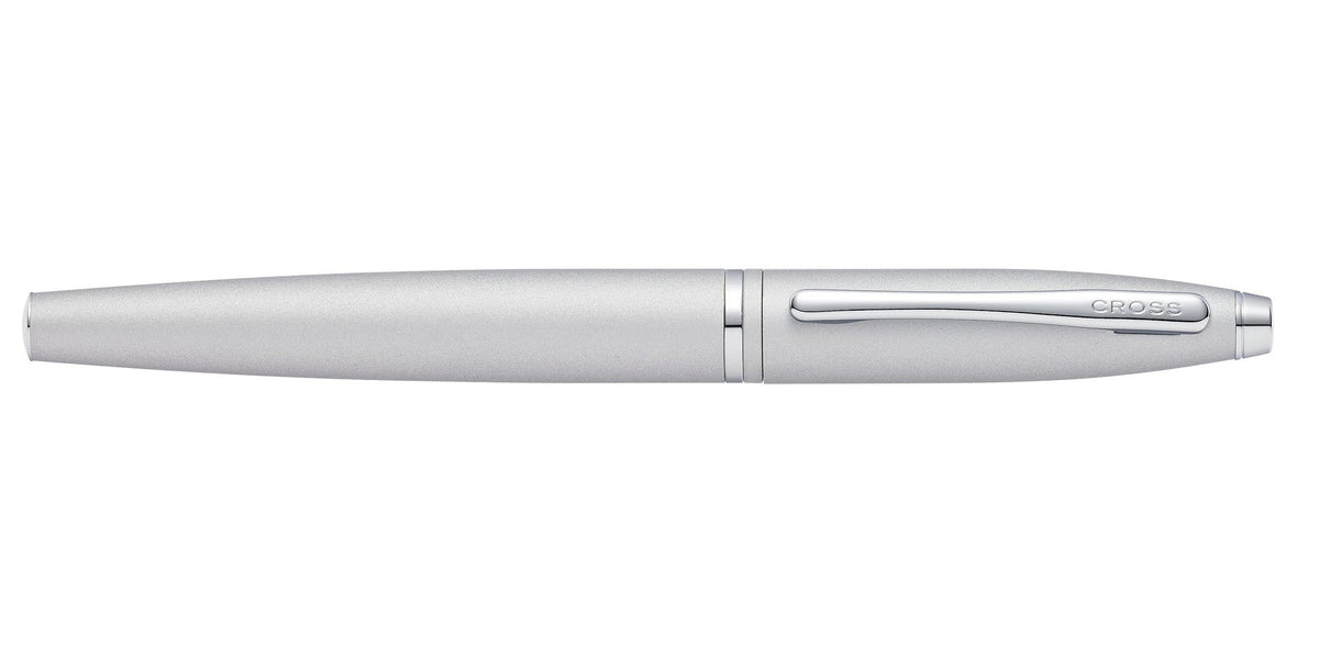 Calais™ Satin Chrome Stainless Steel Fine Nib Fountain Pen