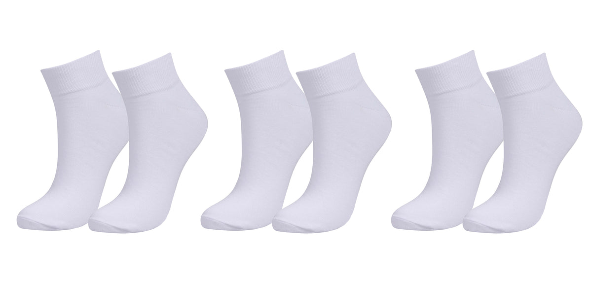TITTIMITTI® Men’s 98% Organic Cotton Ankle Socks — 3-Pack, Soft & Breathable
