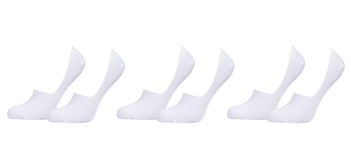 TITTIMITTI® Women’s 98% Organic Cotton No-Show Socks — 3-Pack, Silicone Heel Grip